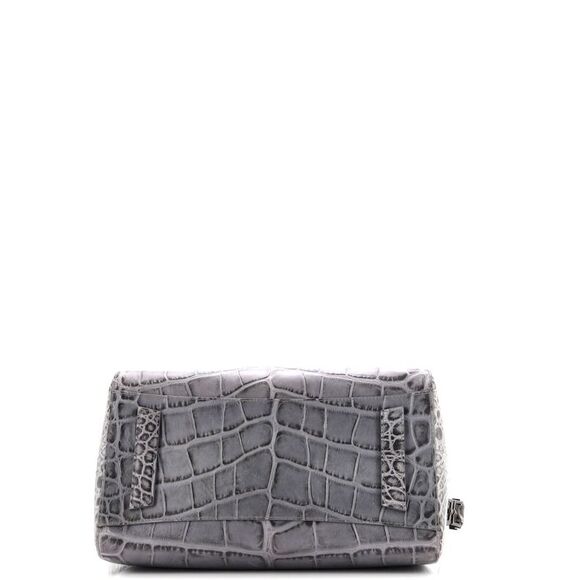 Givenchy Antigona Bag Crocodile Embossed Leather Medium Gray - Picture 4 of 6